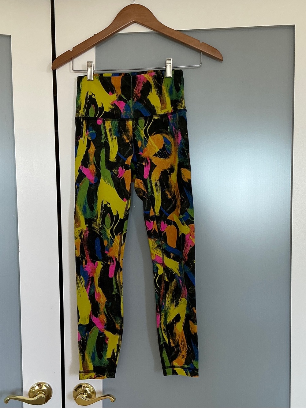 lululemon athletica Multicolor Abstract Print Leggings